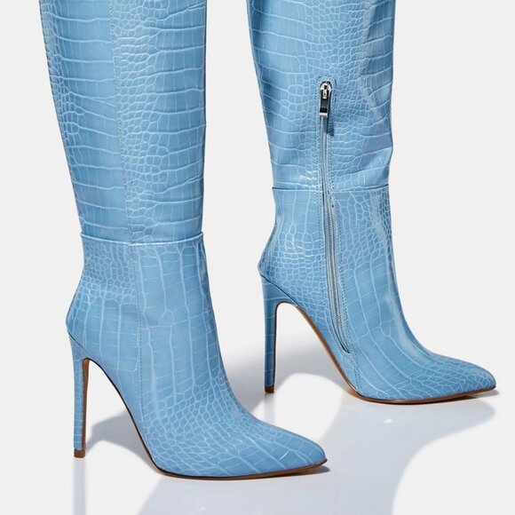 DROPPING BLUE SKY HINTS  Knee High Boots ( BRAND NEW !!!!!!! ) - Picture 1 of 6